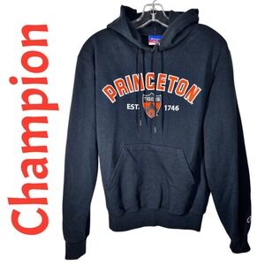 Champion Princeton Tigers Collegiate Black Hooded Sweatshirt Women's Small